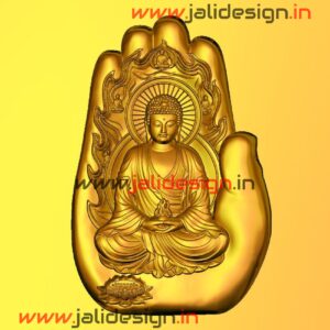 Buddha In Hand 3d CNC Design