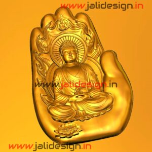 Buddha In Hand 3d CNC Design