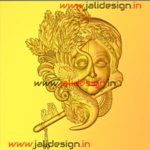 Krishna Face 3d CNC Design