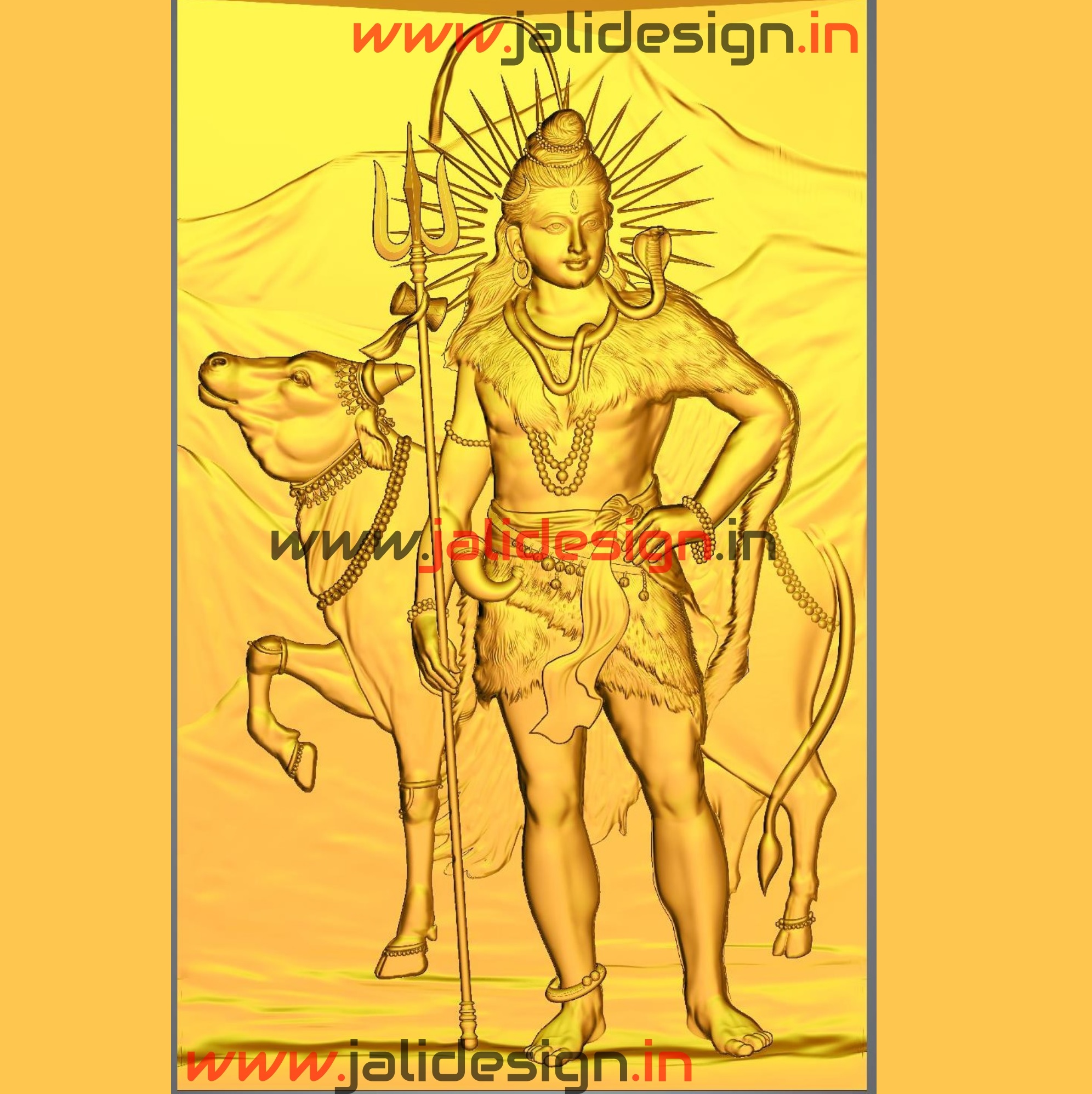 shiva 3d cnc design