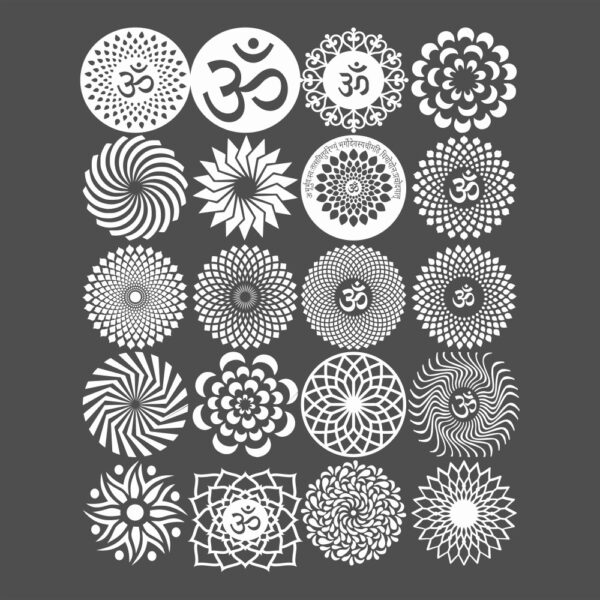 Mandir CNC Design 2D Vector DXF CDR Download Different Circle Elements