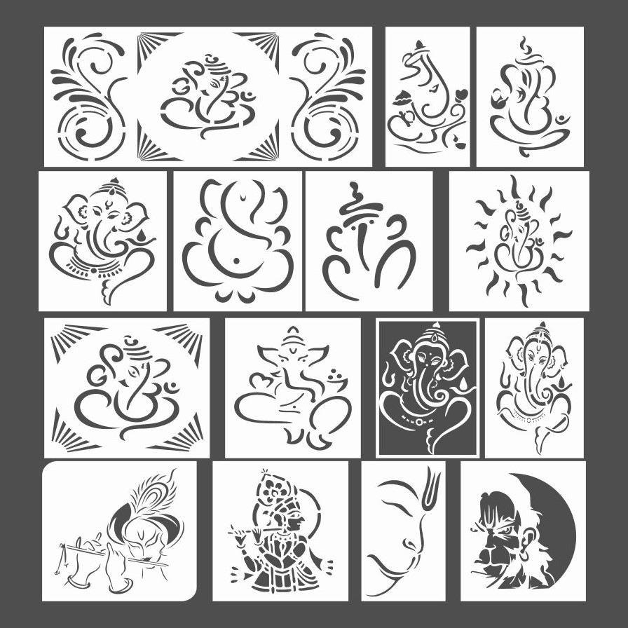 Mandir CNC Design 2D Vector DXF CDR Download Different God Designs