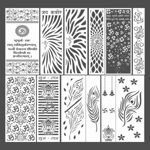 Mandir CNC Design 2D Vector DXF CDR Download Pack Of 12